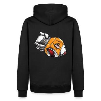 Rakete Bombe Explosion Waffe Waffen Soldat Arme - Männer Premium Bio Hoodie - Schwarz - Hinten - Nico (187cm)