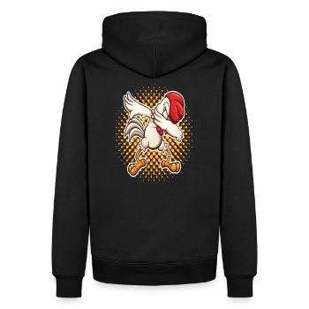 Dabbing Coq Dab Danse Danse Dabben Cadeau - Sweat à capuche Premium bio Homme - noir - Dos - Nico (187cm)