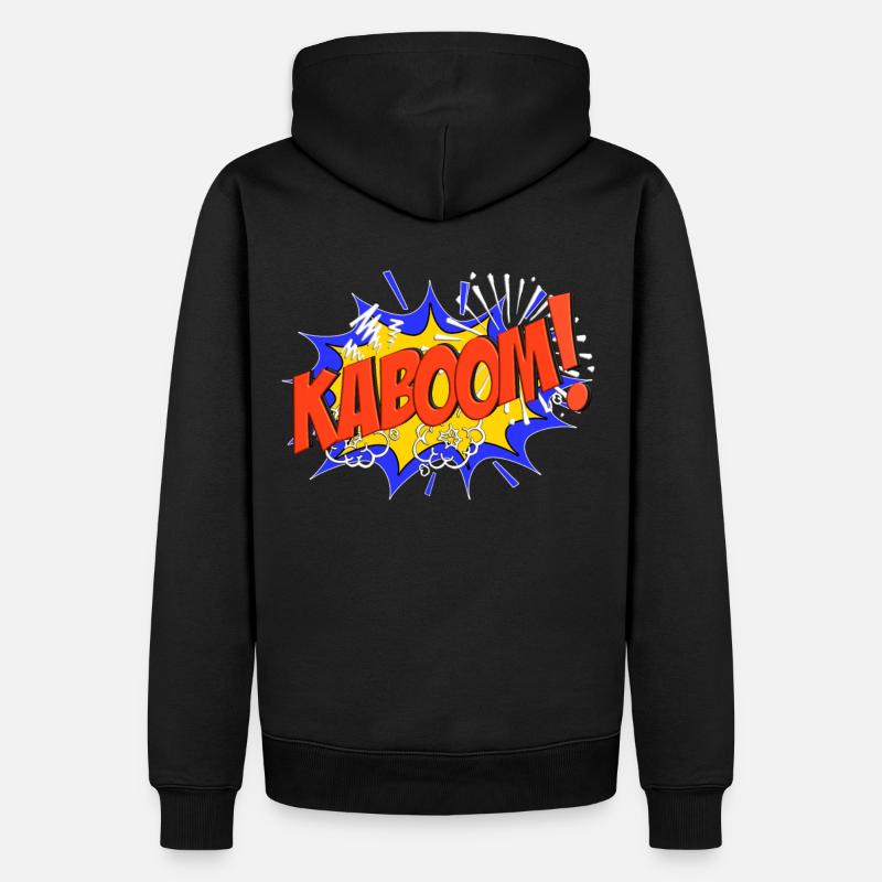 KABOOM Comic KABOOM! - Männer Premium Bio Hoodie - Schwarz