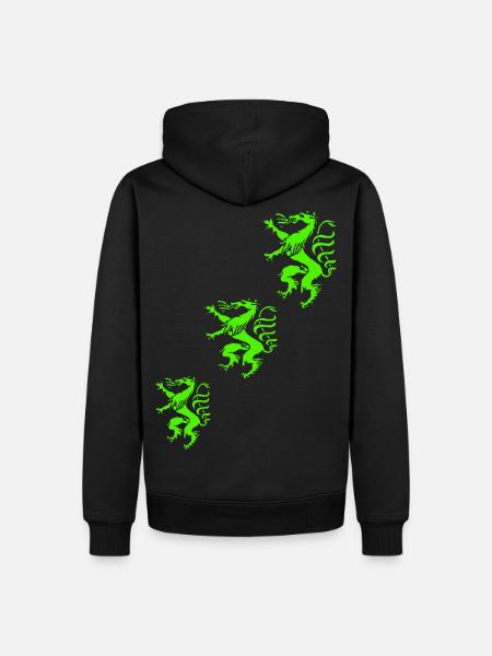Styrie - Sweat à capuche Premium bio Homme - noir