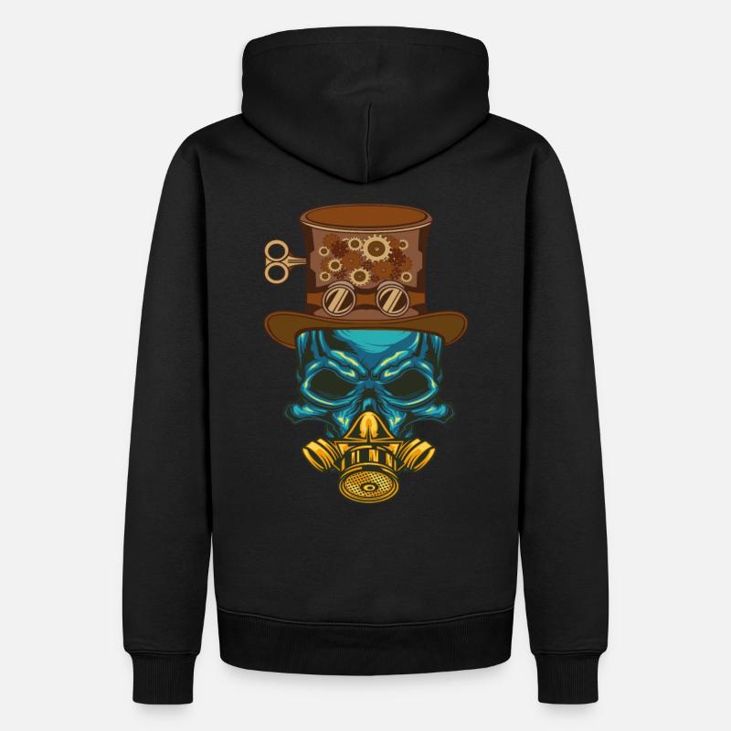 Steampunk Steampunker Steampunks Steampunkers - Sweat à capuche Premium bio Homme - noir