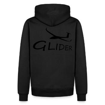 Planeur pilote planeur - Sweat à capuche Premium bio Homme - noir - Dos - Nico (187cm)