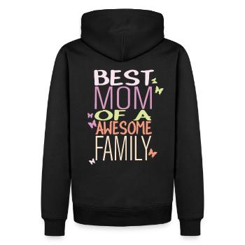 Meilleure maman - Sweat à capuche Premium bio Homme - noir - Dos - Nico (187cm)