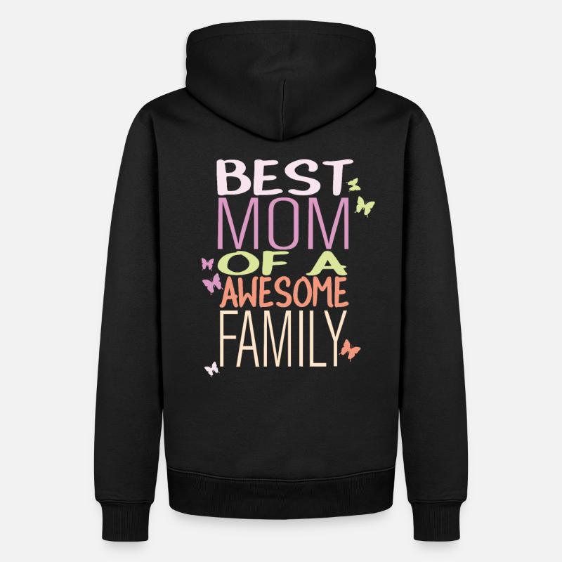 Beste Mama - Männer Premium Bio Hoodie - Schwarz