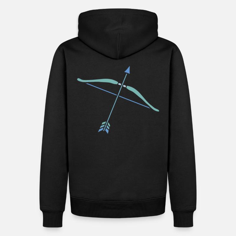 Sternzeichen Schütze - Männer Premium Bio Hoodie - Schwarz
