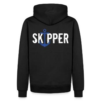 Skipper - Sweat à capuche Premium bio Homme - noir - Dos - Nico (187cm)