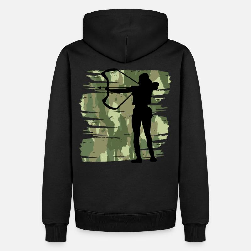 Archer - Sweat à capuche Premium bio Homme - noir