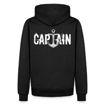 Captain Anchor - Sweat à capuche Premium bio Homme - noir - Dos - Nico (187cm)