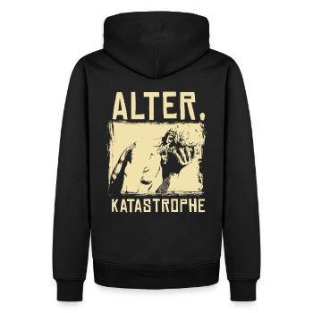 Alter Katastrophe - Männer Premium Bio Hoodie - Schwarz - Hinten - Nico (187cm)
