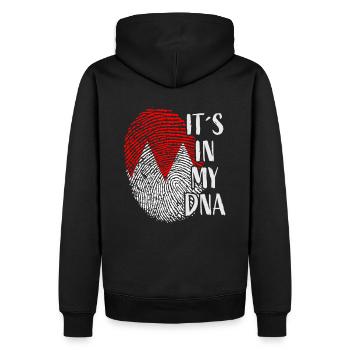 It’s in my DNA - Franken Oberfranken Unterfranken - Sweat à capuche Premium bio Homme - noir - Dos - Nico (187cm)