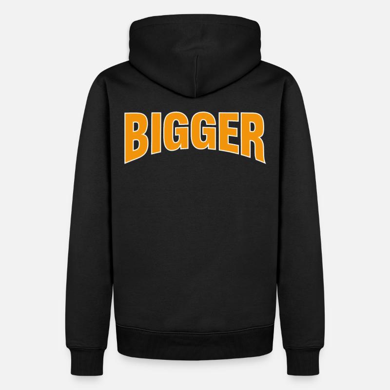 Musculation plus grande - Sweat à capuche Premium bio Homme - noir