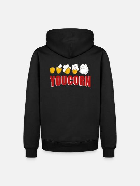 Popcorn disant - Sweat à capuche Premium bio Homme - noir