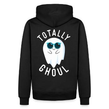 Halloween - Sweat à capuche Premium bio Homme - noir - Dos - Nico (187cm)