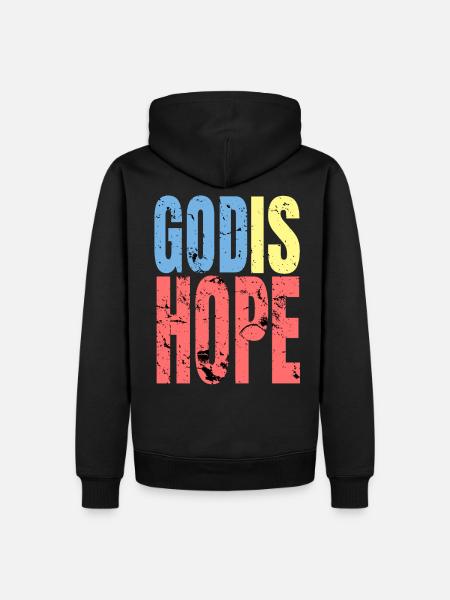 God Hope - Men’s Premium Organic Hoodie - black