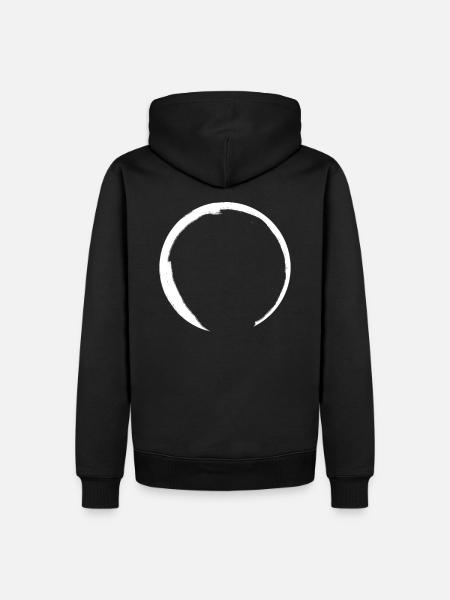 Zen Circle Buddhismus - Männer Premium Bio Hoodie - Schwarz