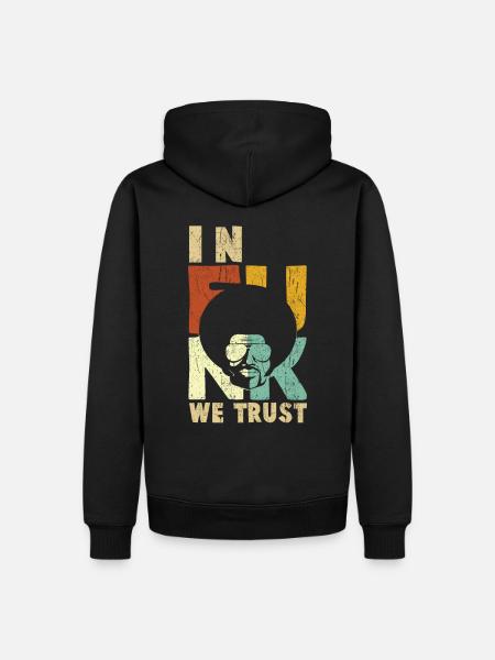 In Funk we trust - Männer Premium Bio Hoodie - Schwarz