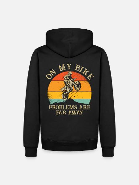 Dirtbike Motorcross - Männer Premium Bio Hoodie - Schwarz