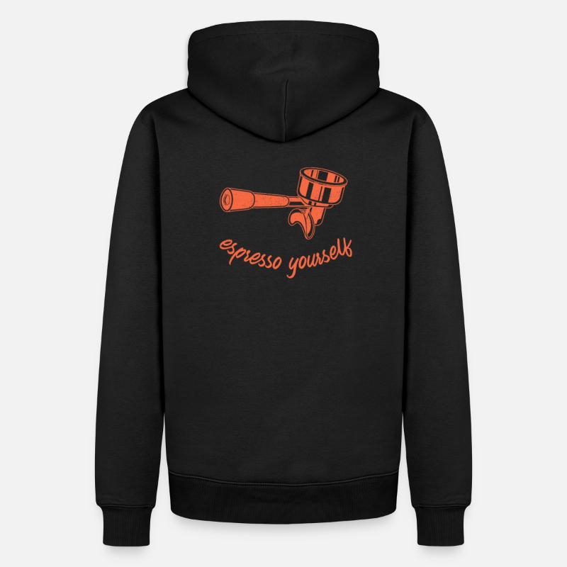 Espresso Youself - Männer Premium Bio Hoodie - Schwarz