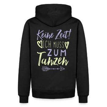 Tanzen Spruch lustig - Männer Premium Bio Hoodie - Schwarz - Hinten - Nico (187cm)