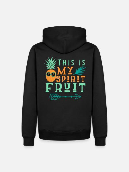 Pineapple saying funny - Men’s Premium Organic Hoodie - black
