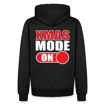 Xmas Weihnachten lustig - Männer Premium Bio Hoodie - Schwarz - Hinten - Nico (187cm)