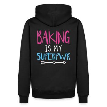 Back Spruch lustig Geschenk - Männer Premium Bio Hoodie - Schwarz - Hinten - Nico (187cm)