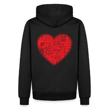 Math Mathematics Dear Mathematicians - Men’s Premium Organic Hoodie - black - Back - Nico (187cm)