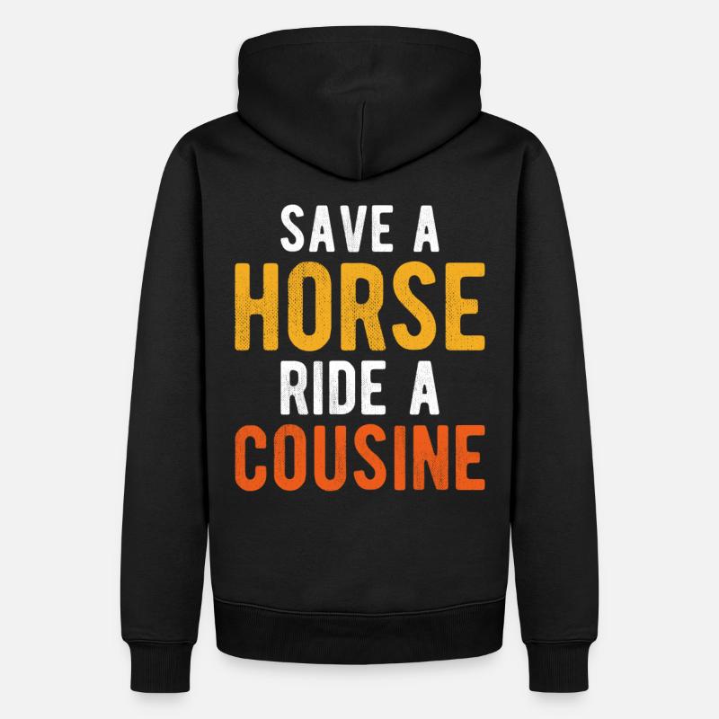 Redneck Gag - Männer Premium Bio Hoodie - Schwarz