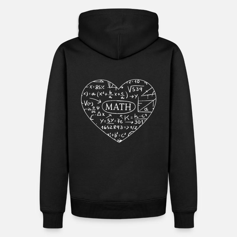 Math maths aiment les mathématiciens - Sweat à capuche Premium bio Homme - noir