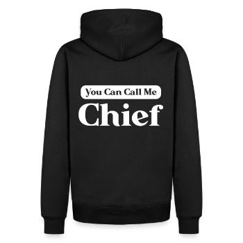 Chefkoch Geschenk Spruch Küchenchef - Männer Premium Bio Hoodie - Schwarz - Hinten - Nico (187cm)