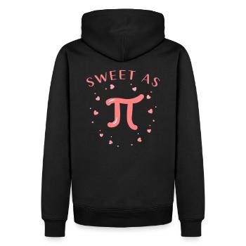 Pi math math valentine's day - Men’s Premium Organic Hoodie - black - Back - Nico (187cm)