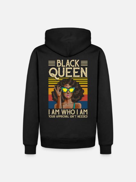 Black Queen - Sweat à capuche Premium bio Homme - noir