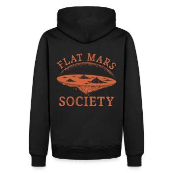 Flat Mars Society - Sweat à capuche Premium bio Homme - noir - Dos - Nico (187cm)