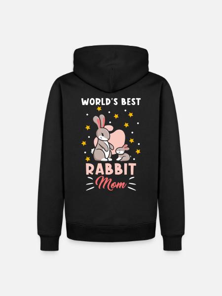 Bunnies Mom - Men’s Premium Organic Hoodie - black
