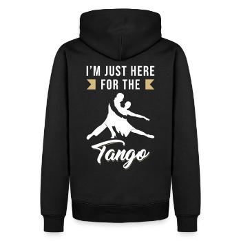 Tango Sort drôle - Sweat à capuche Premium bio Homme - noir - Dos - Nico (187cm)