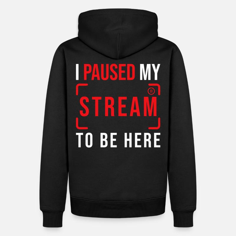 Streamer Streaming Livestream Geschenk - Sweat à capuche Premium bio Homme - noir