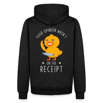 Koch Geschenk lustiger Spruch Köche - Männer Premium Bio Hoodie - Schwarz - Hinten - Nico (187cm)