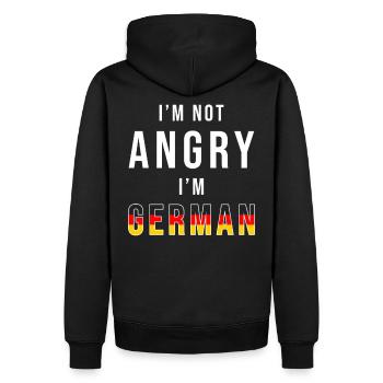 German Americans German America - Men’s Premium Organic Hoodie - black - Back - Nico (187cm)