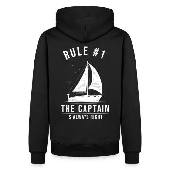Voilier cadeau voilier voilier - Sweat à capuche Premium bio Homme - noir - Dos - Nico (187cm)