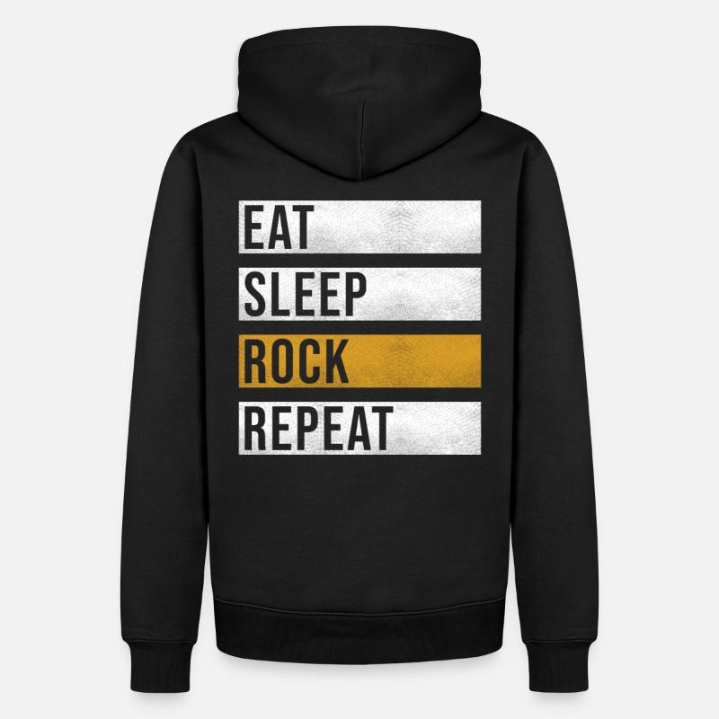 Rock sort drôle rockers - Sweat à capuche Premium bio Homme - noir