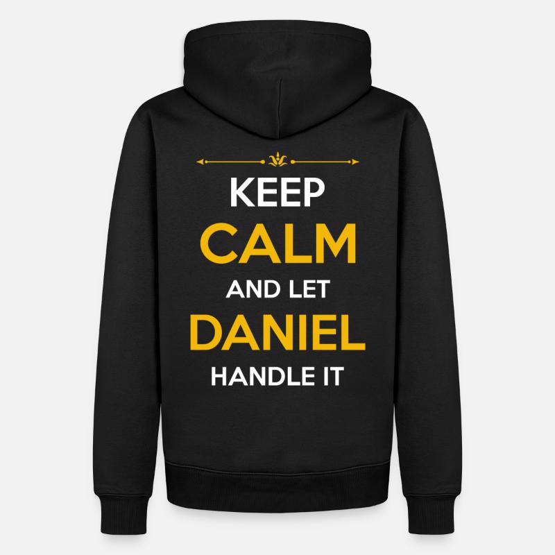 Daniel Nom Cadeau - Sweat à capuche Premium bio Homme - noir