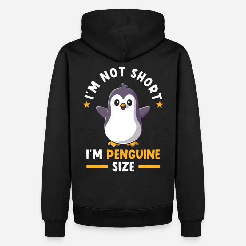 Je suis Pingouin - Sweat à capuche Premium bio Homme - noir