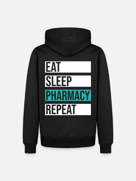 Pharmacies de cadeaux - Sweat à capuche Premium bio Homme - noir