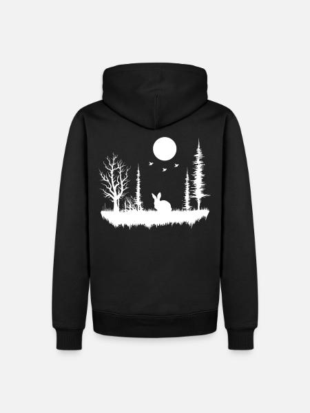 Forest Nature Wilderness - Men’s Premium Organic Hoodie - black