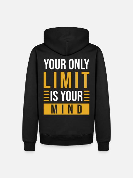 Motivation Mindset Saying - Men’s Premium Organic Hoodie - black