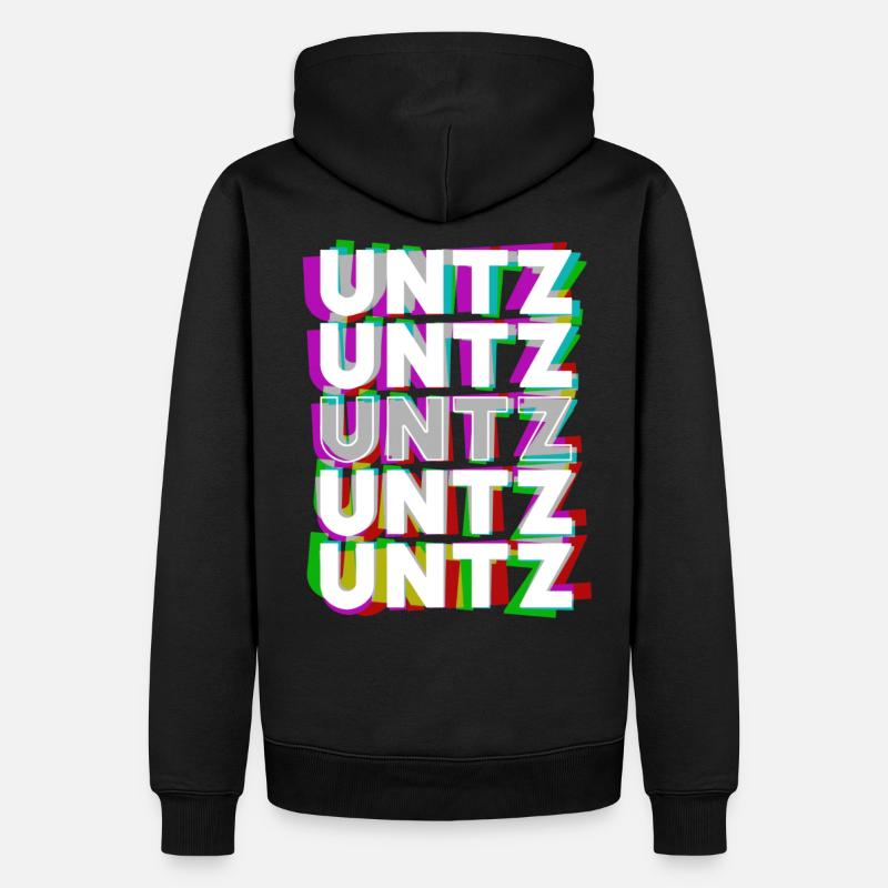 Untz Untz Untz Techno Raver - Sweat à capuche Premium bio Homme - noir