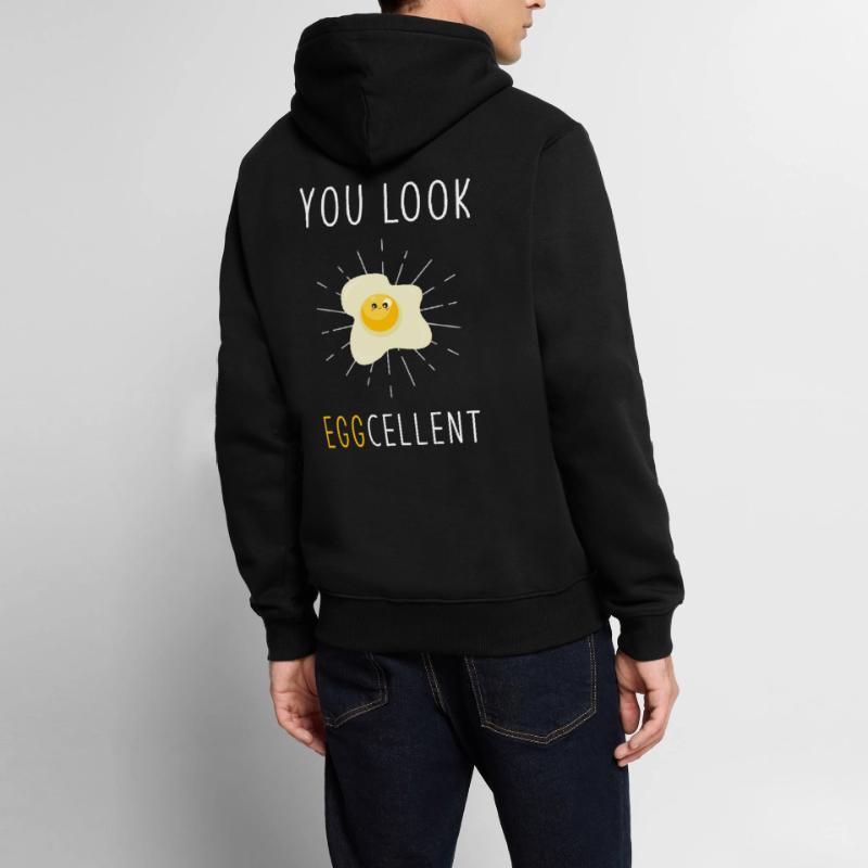 Egg Eggs Pun Mirror Egg Men’s Premium Organic Hoodie