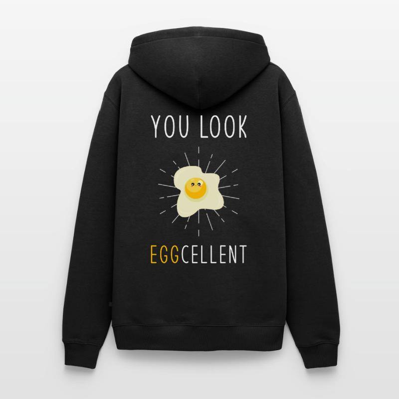 Egg Eggs Pun Mirror Egg Men’s Premium Organic Hoodie