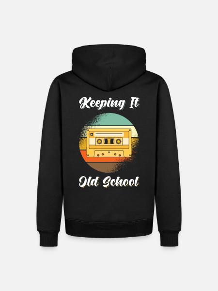 Cassette Retro 80s - Men’s Premium Organic Hoodie - black