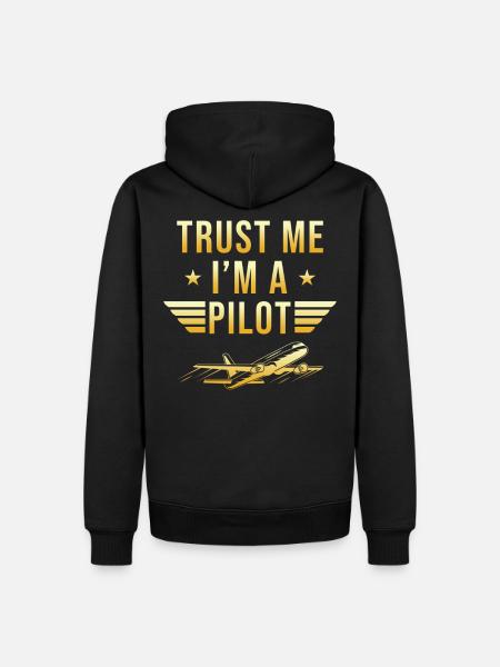 Pilot Gift - Men’s Premium Organic Hoodie - black